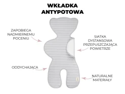 Wkładka antypotowa do fotelika - sand