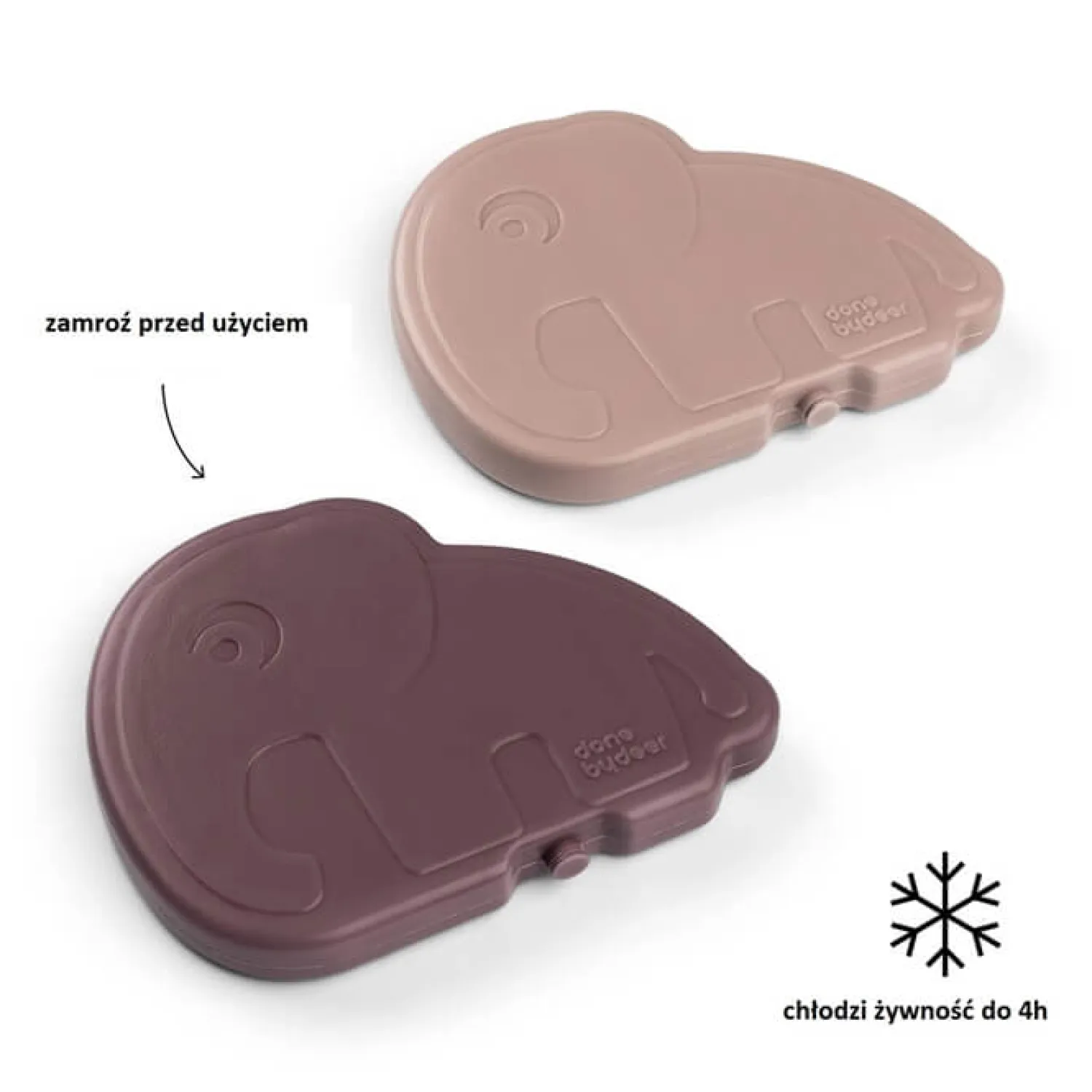 Lunchboxy|Przechowywanie Jedzenia | Done by Deer Wkłady chłodzące Słonik Elphee Powder, 2 szt.