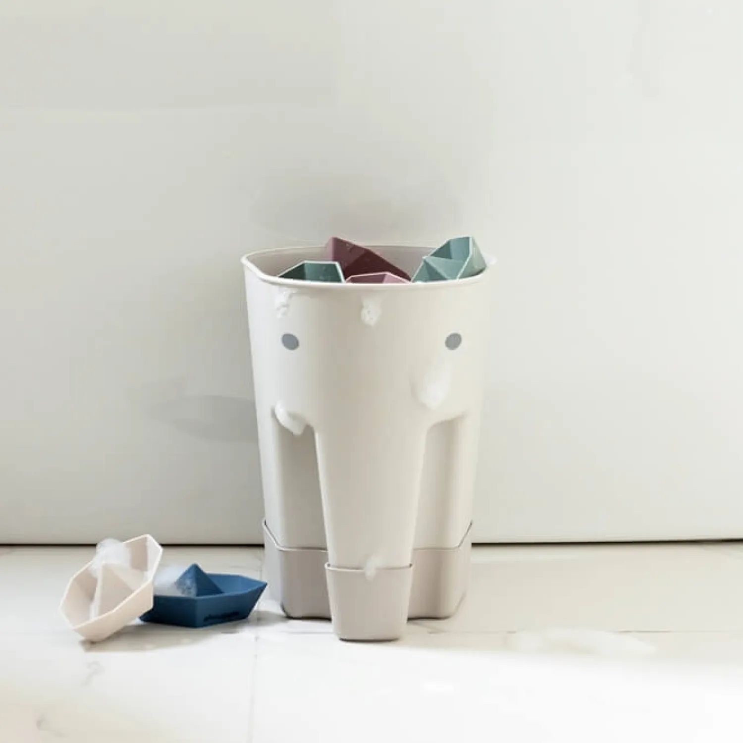 Zabawki Do Kąpieli|Porządek W Domu | Shnuggle Baby Wolnostojący Pojemnik na Zabawki do Kąpieli Ellie Blush