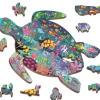 6 Lat+|7 Lat+ | Ludattica WOODY PUZZLE – drewniane puzzle konturowe – OCEAN