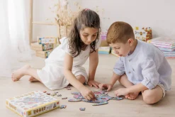 6 Lat+|7 Lat+ | Ludattica WOODY PUZZLE – drewniane puzzle konturowe – OCEAN