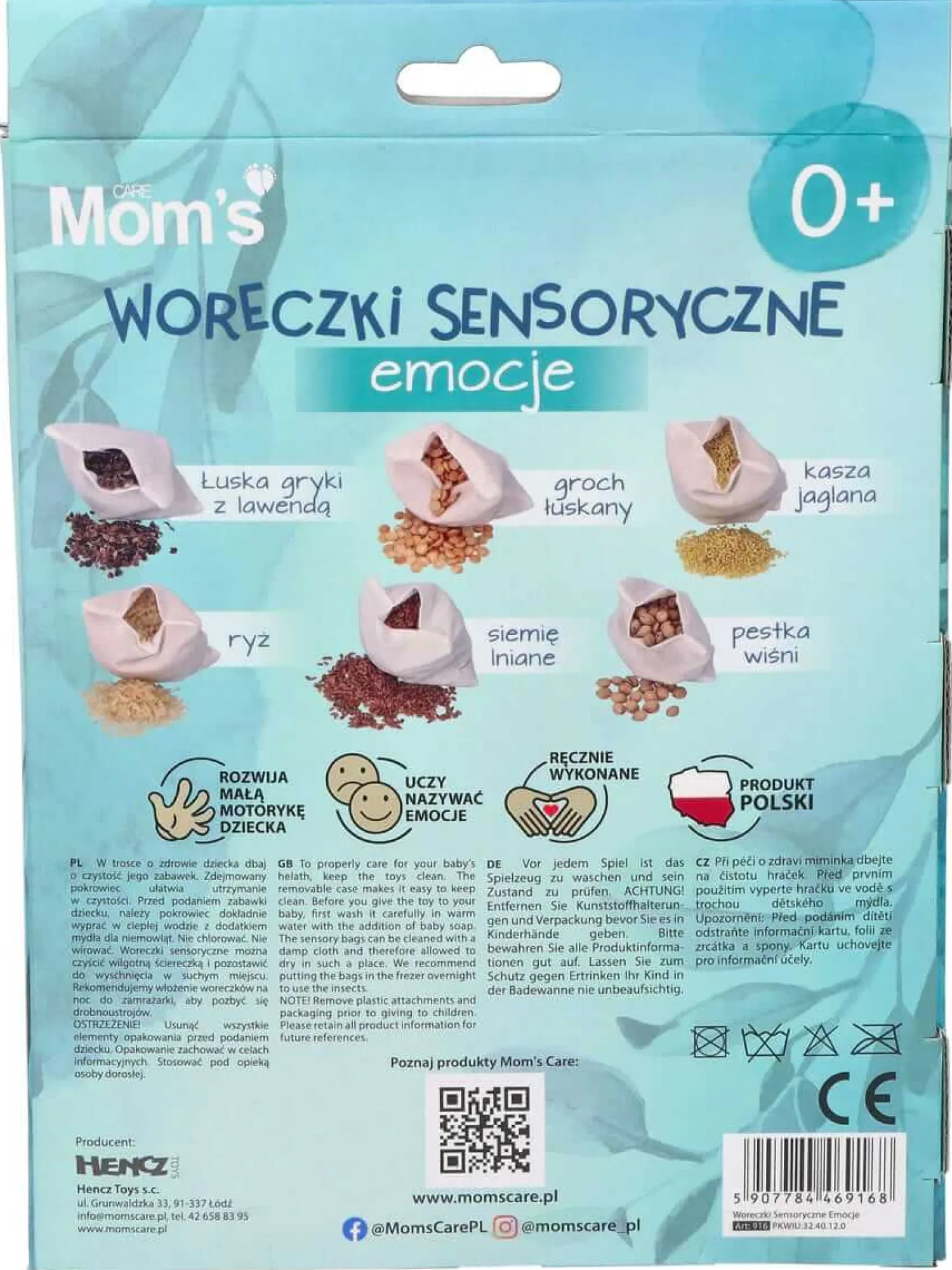 Idealne W Podróży|12M+ | Mom's Care Woreczki sensoryczne - Emocje