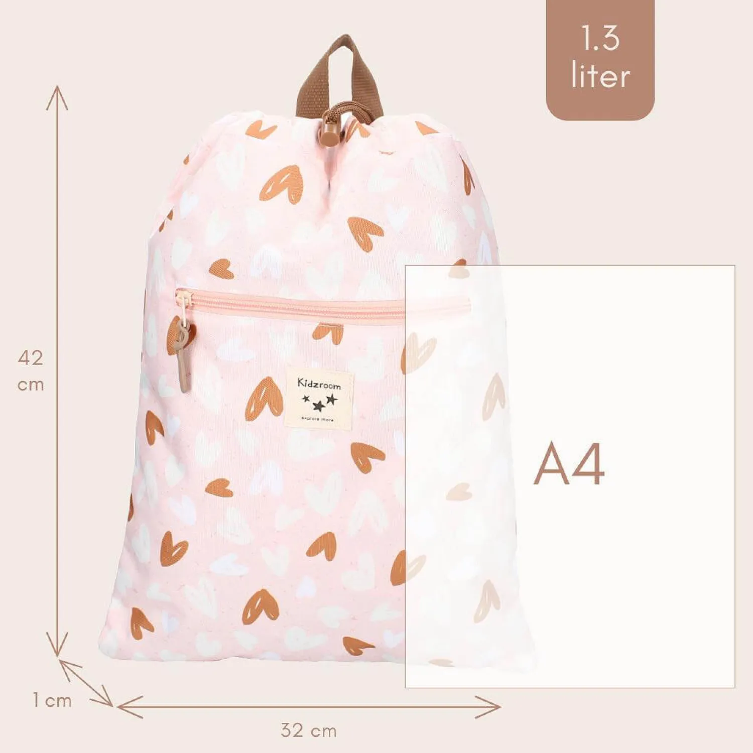 Plecaki I Torebki Dziecięce|Plecaki I Torebki Dziecięce | KIDZROOM Worek gimnastyczny Loving Days Pink