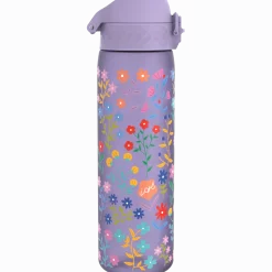 Bidony I Butelki|Bidony I Butelki | ION8 Wąska butelka na napoje - Delicate Floral (Periwinkle), 500ml