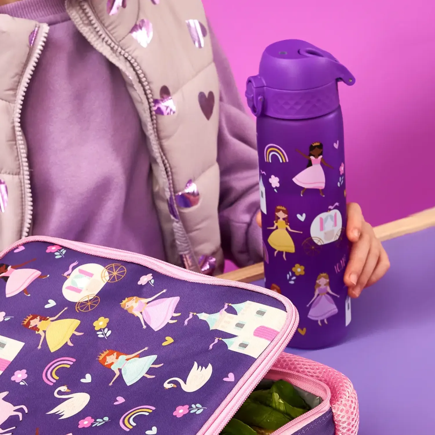 Bidony I Butelki|Bidony I Butelki | ION8 Wąska butelka na napoje - Princess, 500ml