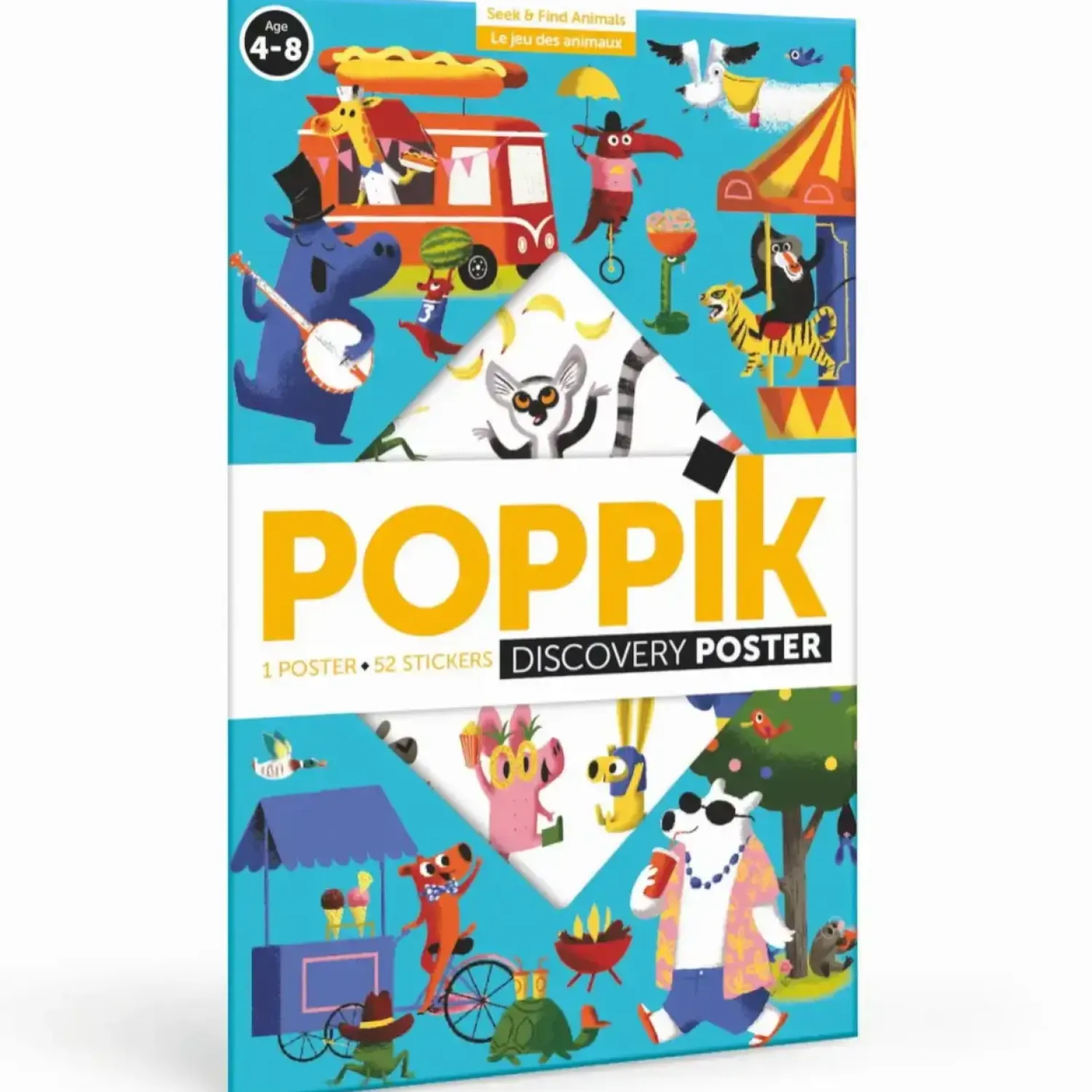 Idealne W Podróży|6 Lat+ | Poppik Wyklejanka - ZABAWNE ZWIERZĘTA