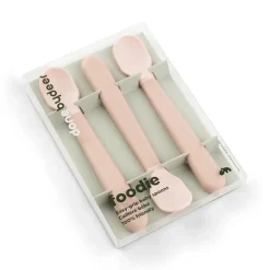 Naczynia Dla Dzieci | Done by Deer Łyżeczki dla niemowląt Foodie Easy-grip - Powder, 3 szt.
