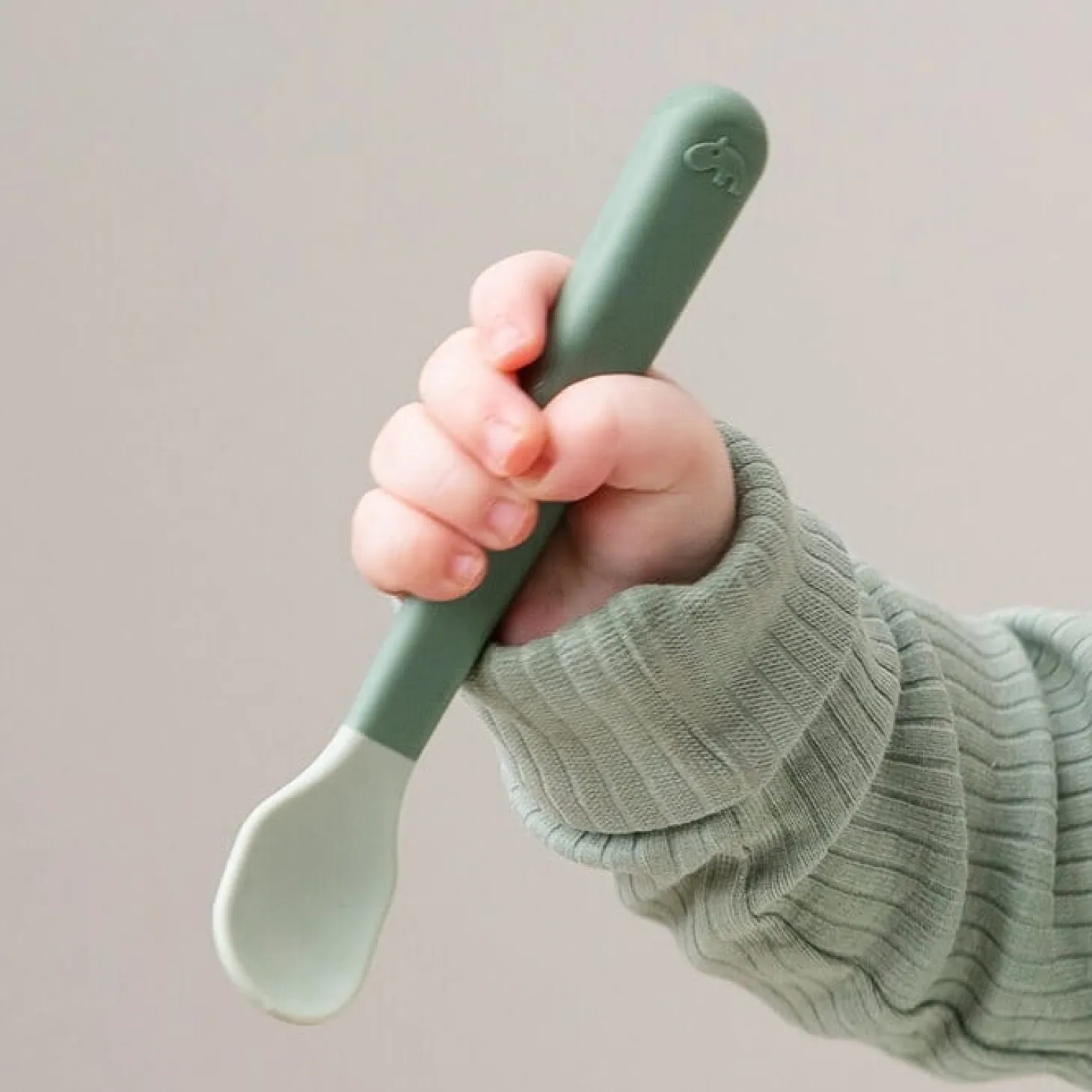 Łyżeczki dla niemowląt Foodie Easy-grip - Green, 3 szt.