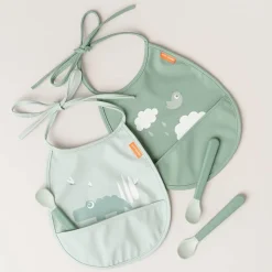 Łyżeczki dla niemowląt Foodie Easy-grip - Green, 3 szt.