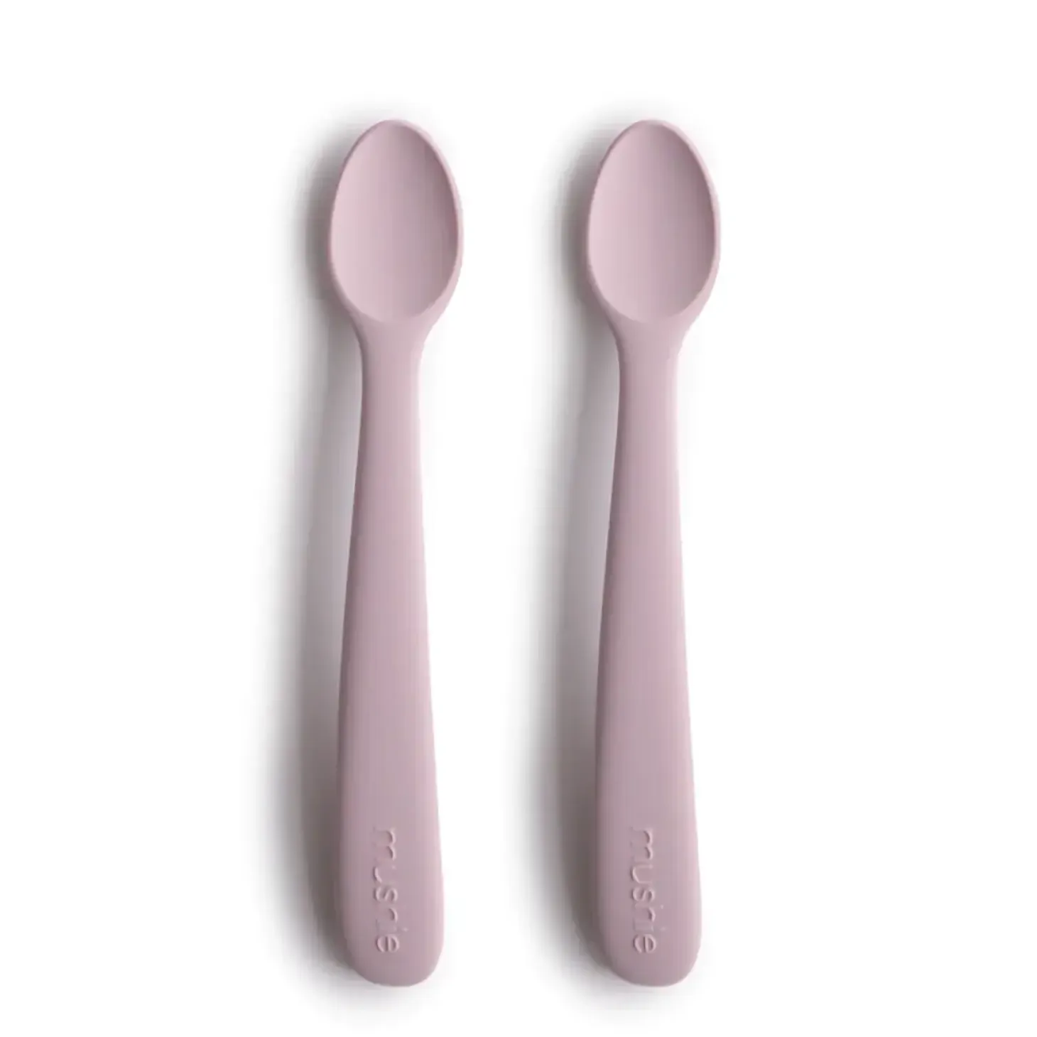 Łyżeczki silikonowe do nauki samodzielnego jedzenia - Soft Lilac