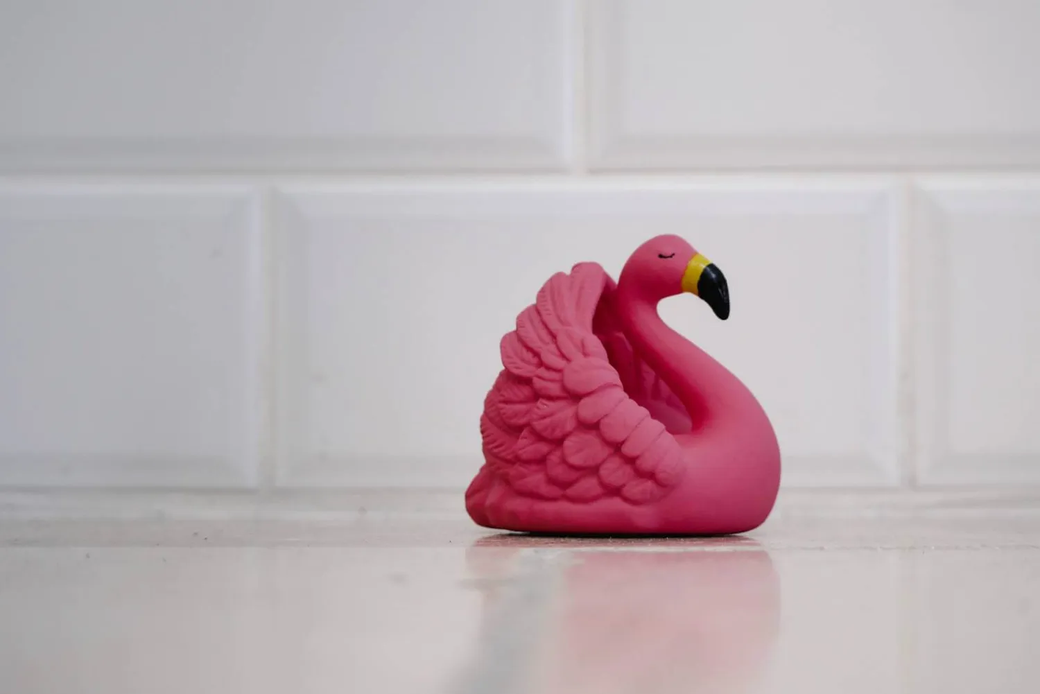 Zabawki Do Kąpieli|Gryzaki | Natruba Zabawka do kąpieli z naturalnego kauczuku - Flaming