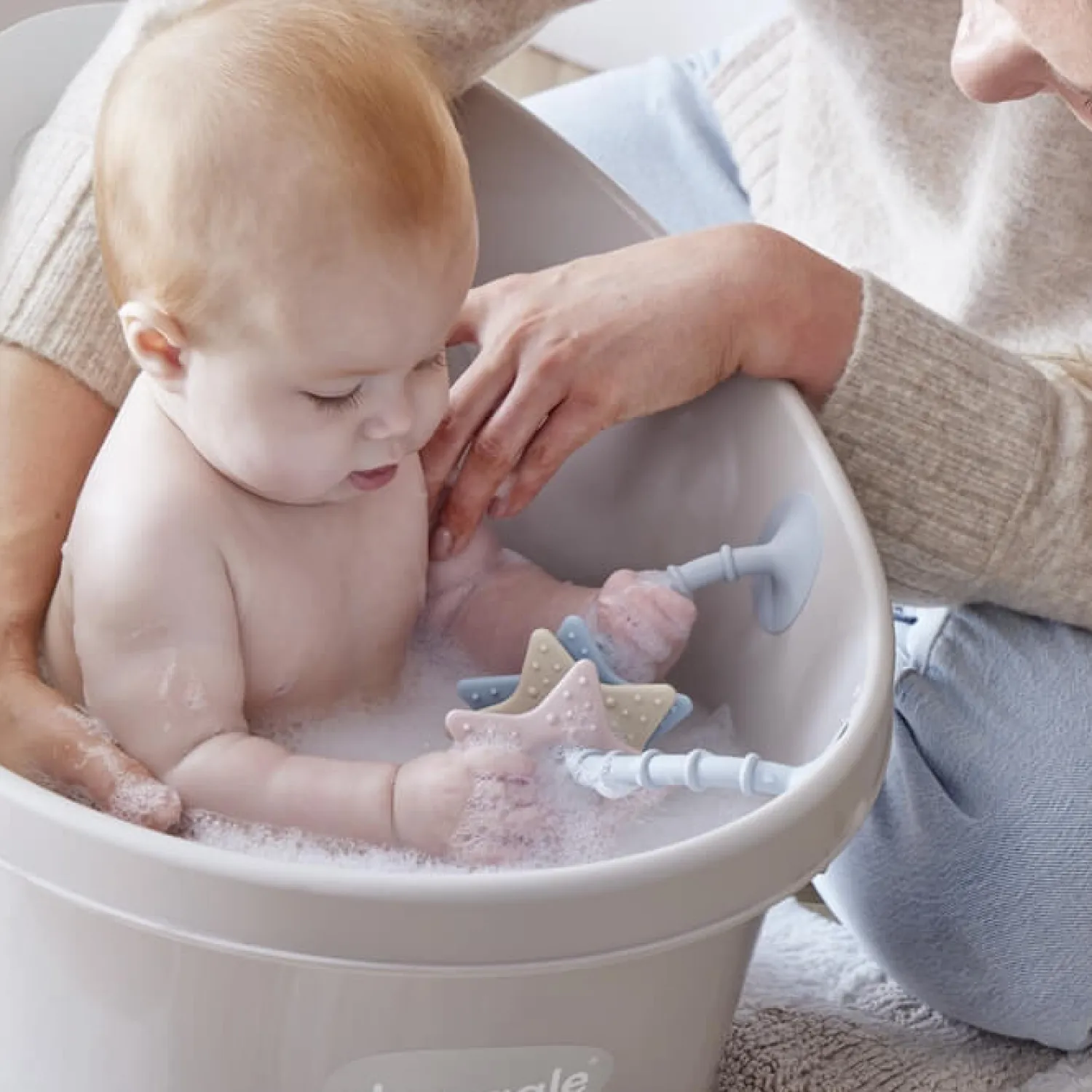 Zabawki Do Kąpieli|Idealne W Podróży | Shnuggle Baby Zabawka i gryzak dla dziecka z przyssawką Gwiazdki