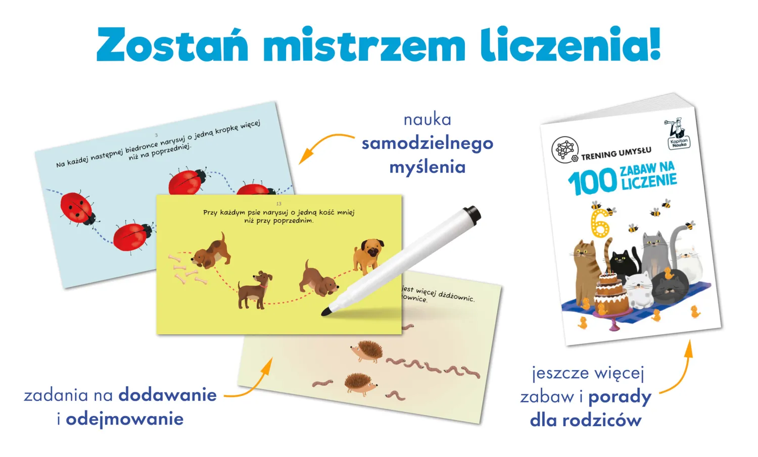 Idealne W Podróży|6 Lat+ | Kapitan Nauka 100 zabaw na liczenie. . Trening umysłu