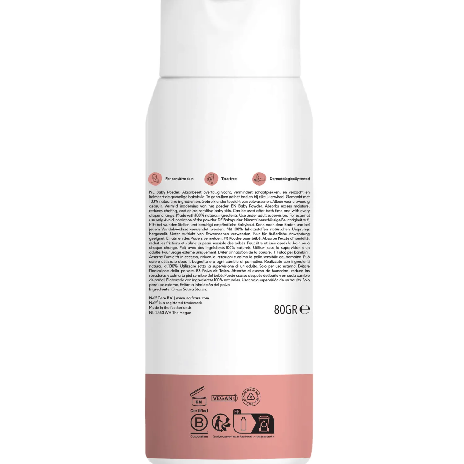 Naturalne Kosmetyki|Naturalne Kosmetyki | Naif Zasypka dla dzieci bez talku, 80g