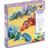 Zestawy Kreatywne|3 Lata + | Djeco Zestaw artystyczny nawlekanie - DINOZAURY