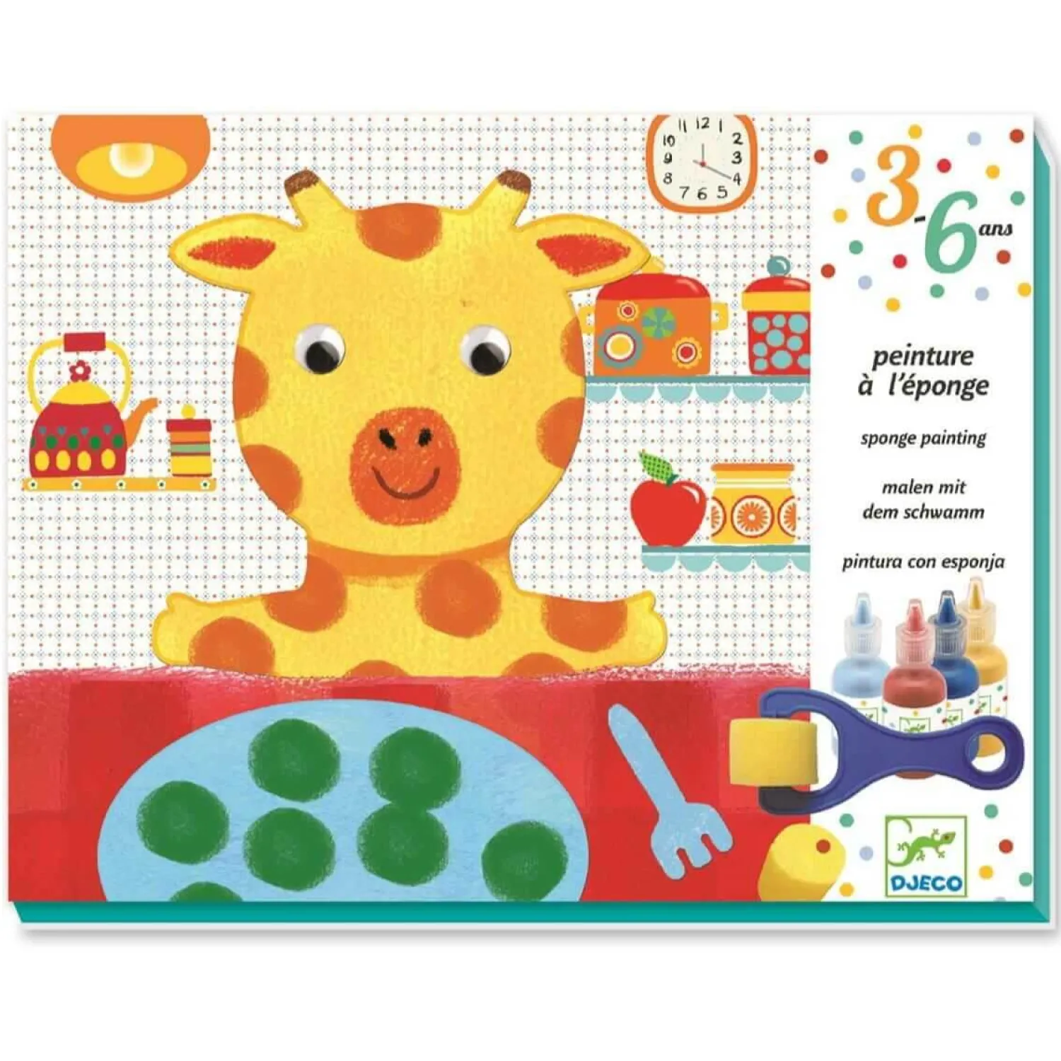 6 Lat+|3 Lata + | Djeco Zestaw artystyczny PRZYGODY ZABAWEK 3+