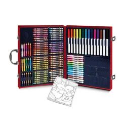 6 Lat+|7 Lat+ | Crayola Zestaw artystyczny w walizce 115 el. Pokemon 5+