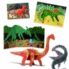 Zestawy Kreatywne|8 Lat+ | Djeco Zestaw artystyczny 6w1 ŚWIAT DINOZAURÓW 6+