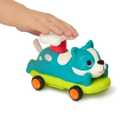 2 Lata +|18M+ | B.Toys Zestaw autek PawMobiles - kot i pies z napędem push&go