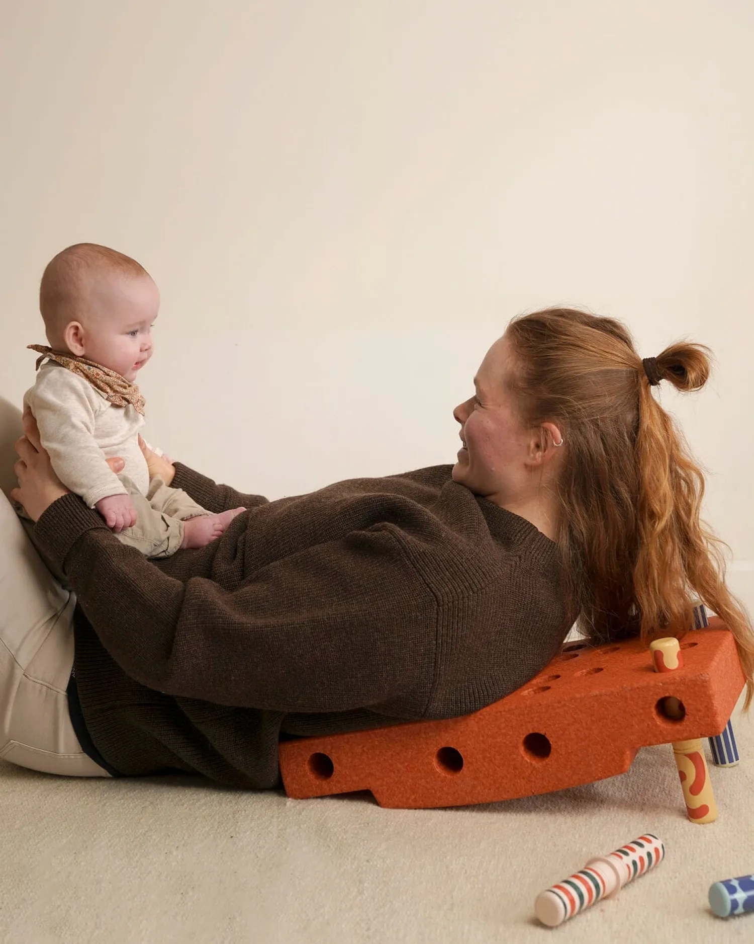 Motoryka Duża | MODU Zestaw baby activity set - Burnt Orange, Dusty Green