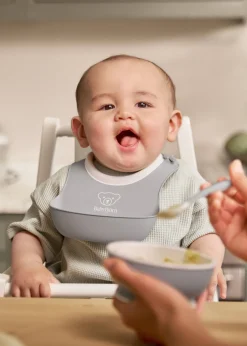Metoda Blw|Naczynia Dla Dzieci | BabyBjorn Zestaw do karmienia 3 szt. - Light Grey