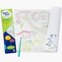 Idealne W Podróży|6 Lat+ | Super Petit Zestaw do kolorowania z silikonową matą - Age of Dinosaures
