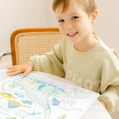 Idealne W Podróży|6 Lat+ | Super Petit Zestaw do kolorowania z silikonową matą - Age of Dinosaures