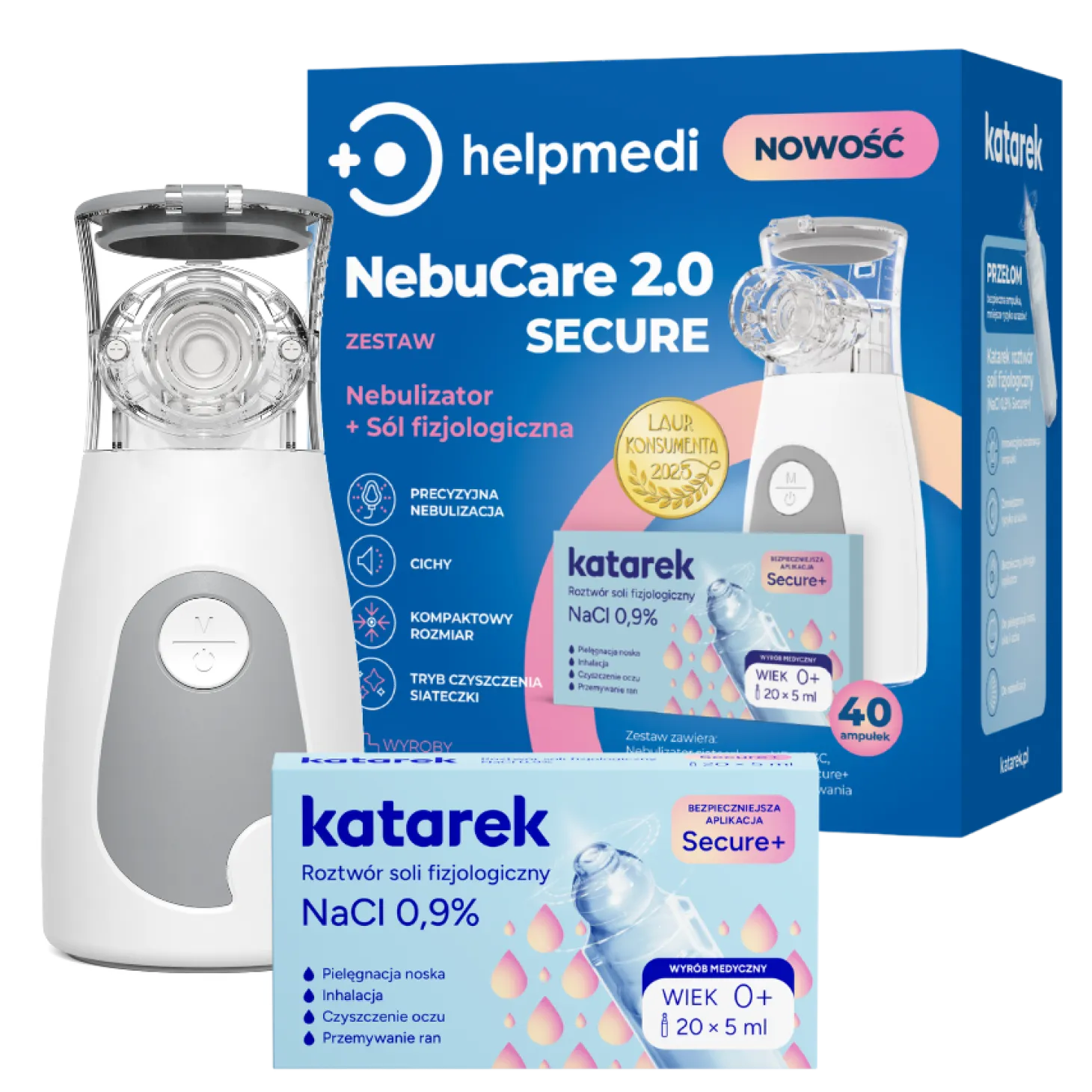 Zestaw do nebulizacji NebuCare Secure+
