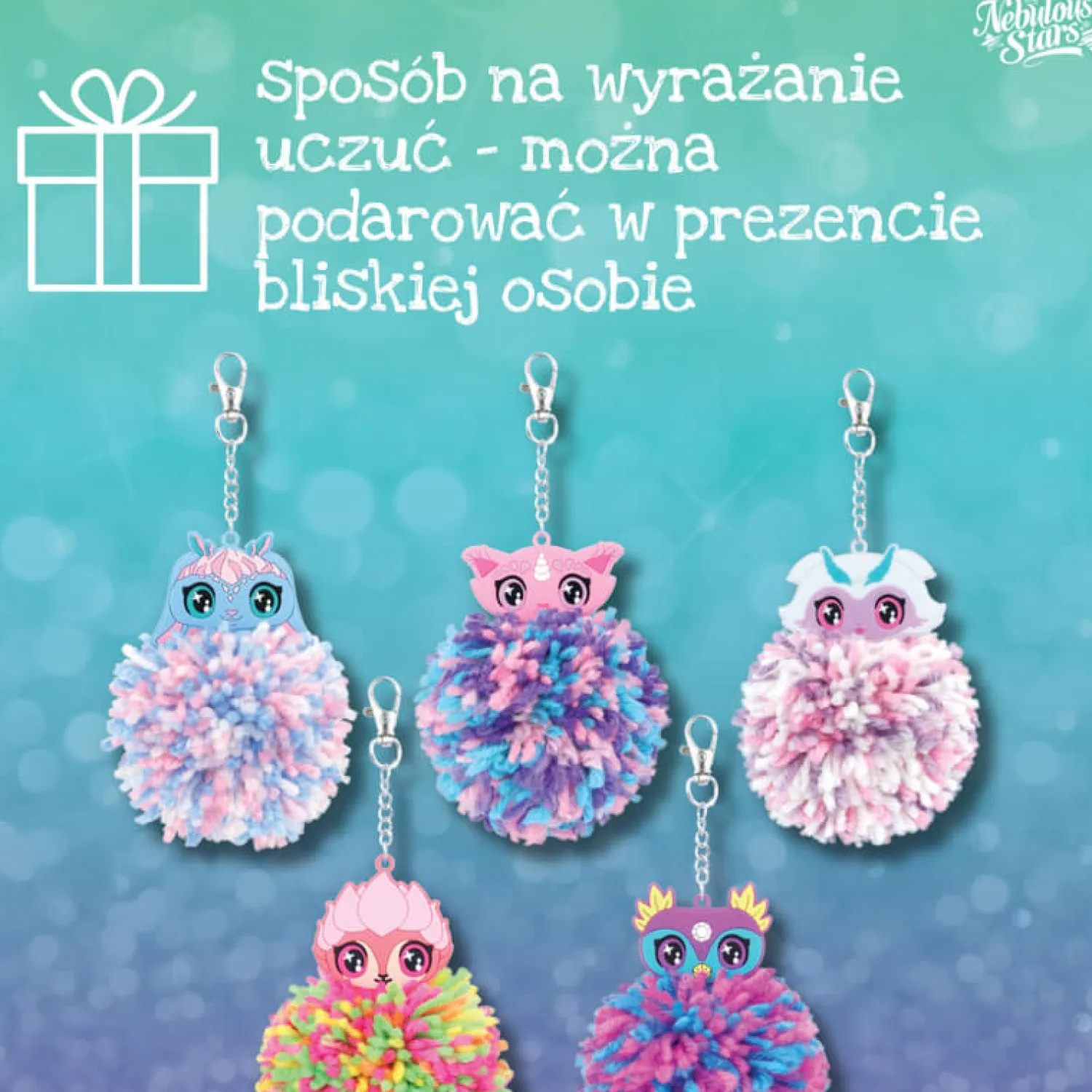 Zestawy Kreatywne|Diy | Nebulous Stars Zestaw do robienia breloczków z pomponami