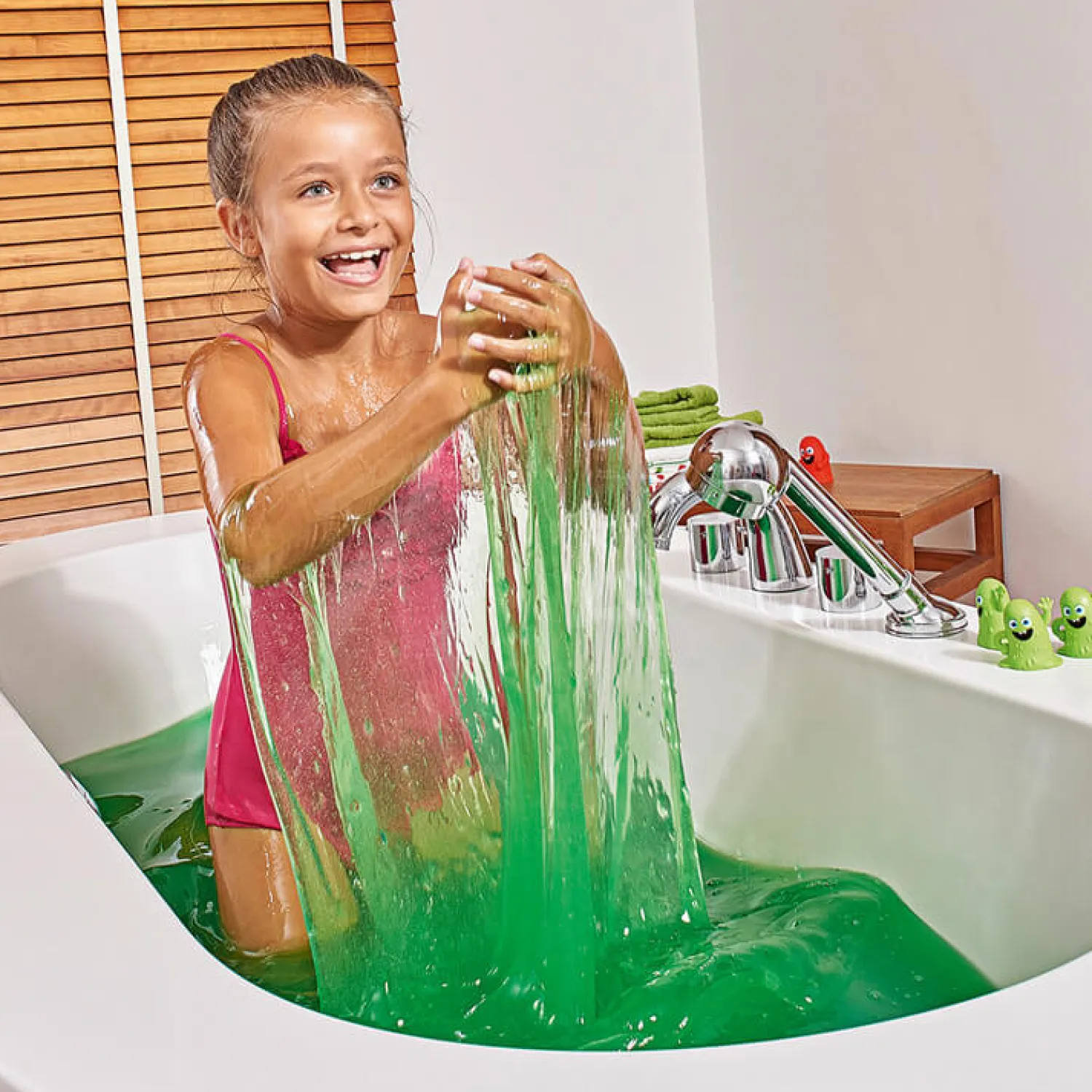 Zabawki Do Kąpieli|Do Kąpieli | Zimpli Kids Zestaw do robienia glutów Slime Baff - zielony