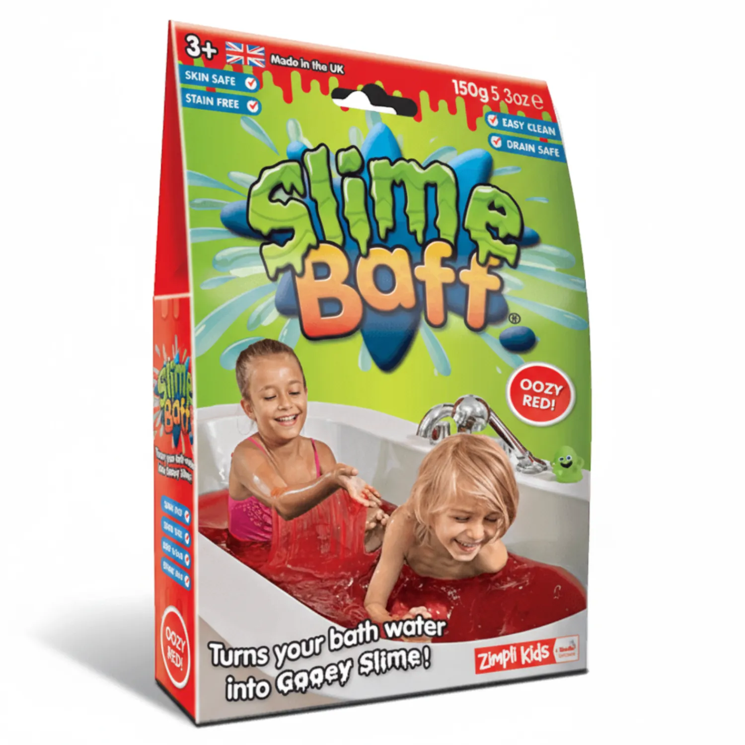 Zabawki Do Kąpieli|Do Kąpieli | Zimpli Kids Zestaw do robienia glutów Slime Baff - czerwony