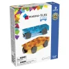 Magnetyczne|Samochodziki, Pojazdy | Magna-Tiles Zestaw do rozbudowy Cars 2 el. Pomarańczowy i Niebieski