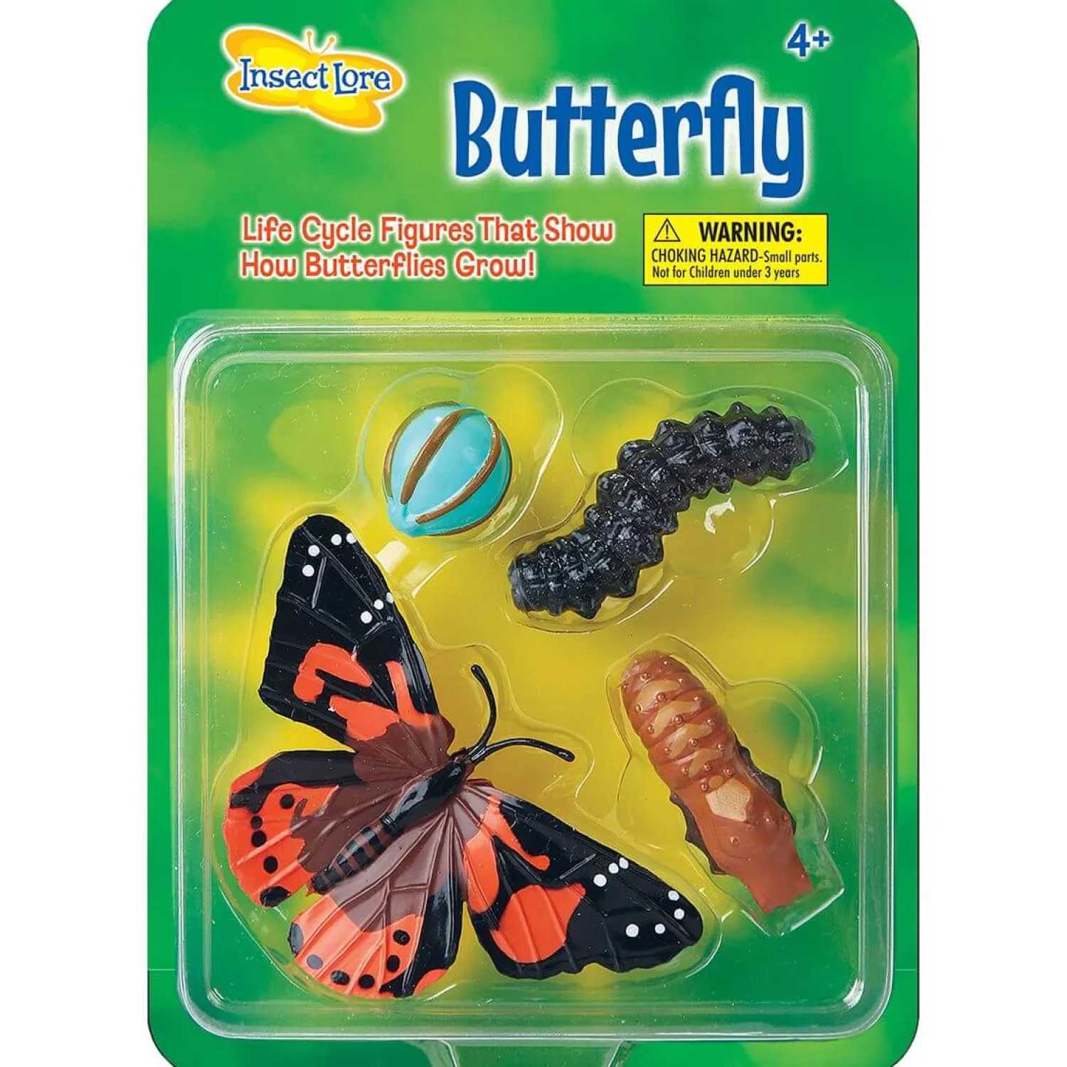 8 Lat+|Edukacyjne | Insect Lore Zestaw figurek Cykl Życia Motyla