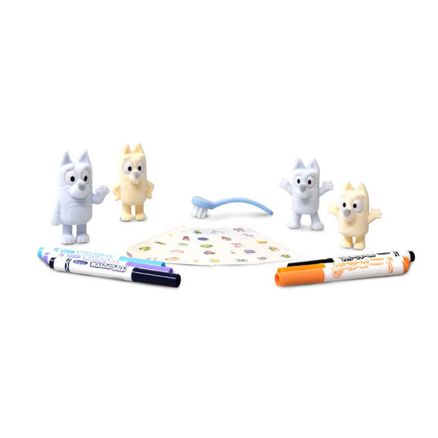 Zestaw 4 figurek do malowania i mycia Washimals, Bluey 3+
