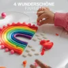 12M+|7 Lat+ | KNETA Zestaw 4 kolorów wegańskiej ciastoliny w puszkach, 4x125g