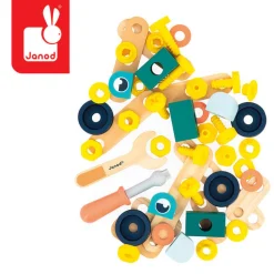 3 Lata +|2 Lata + | Janod Zestaw konstruktora 50 elementów Brico'kids 3+