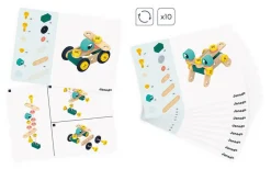 3 Lata +|2 Lata + | Janod Zestaw konstruktora 50 elementów Brico'kids 3+