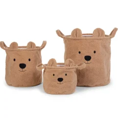 Dekoracje Dziecięce|Porządek W Domu | Childhome Zestaw 3 koszy na zabawki Teddy Bear
