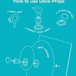 Zestaw kreatywnych kształtów Makedo Deco-Props - Googlies 21 el.