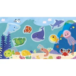 Zestaw kreatywny Grube naklejki wielorazowe My arts & crafts Ocean 18m+