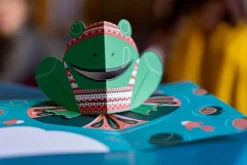 Zestawy Kreatywne|8 Lat+ | Janod Zestaw kreatywny Przestrzenne kartki pop-up 3D Zwierzęta 6+