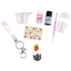 6 Lat+|7 Lat+ | Tiger Tribe Zestaw kreatywny - zawieszka DIY Bubble Tea