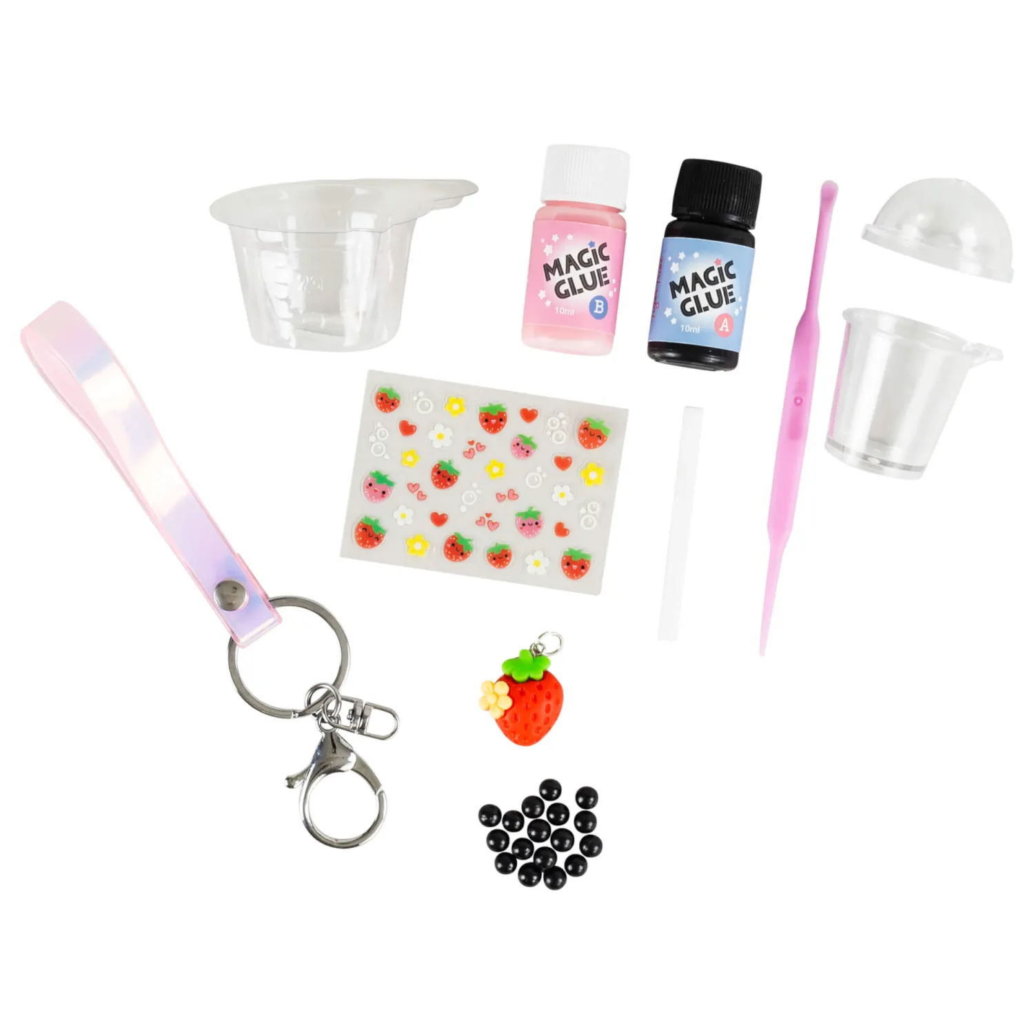 6 Lat+|7 Lat+ | Tiger Tribe Zestaw kreatywny - zawieszka DIY Bubble Tea