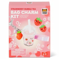 6 Lat+|7 Lat+ | Tiger Tribe Zestaw kreatywny - zawieszka DIY Bubble Tea