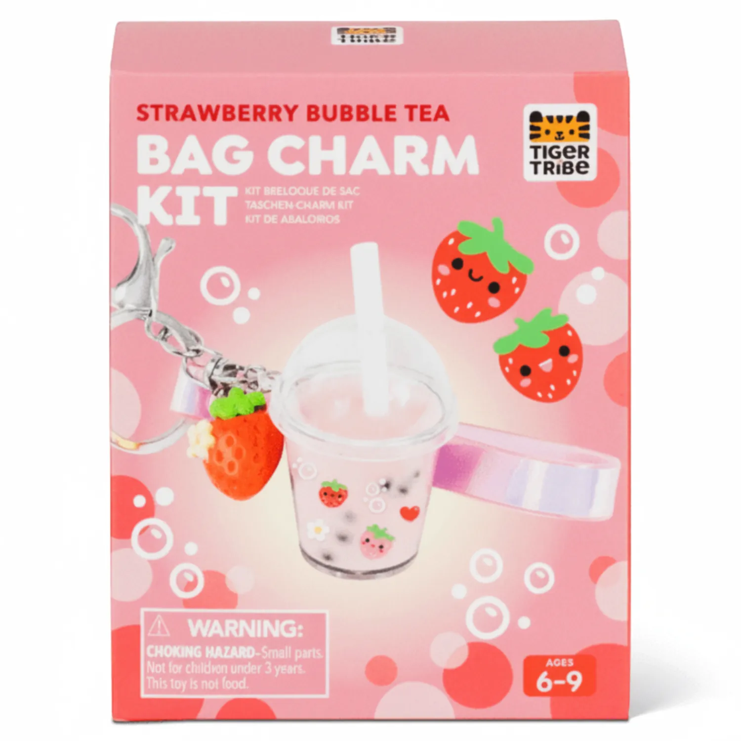 6 Lat+|7 Lat+ | Tiger Tribe Zestaw kreatywny - zawieszka DIY Bubble Tea