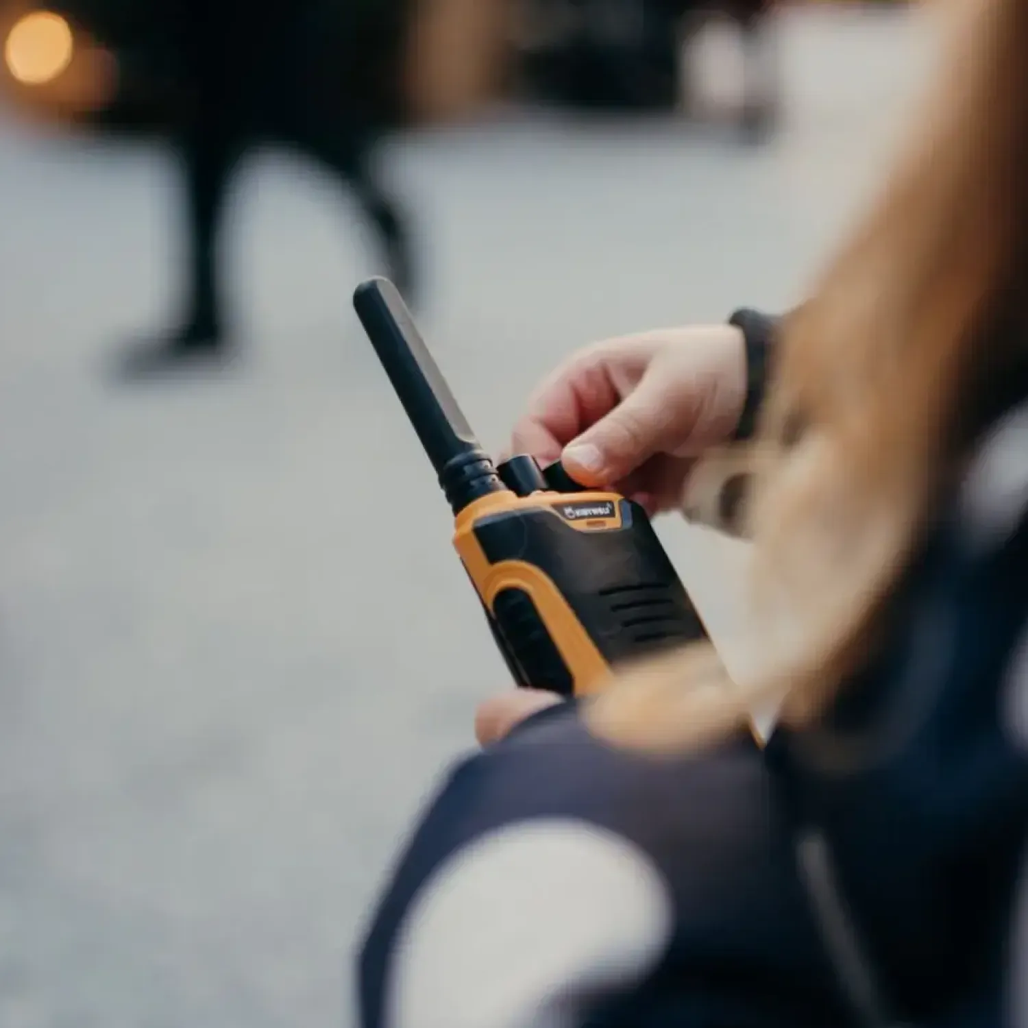 6 Lat+|7 Lat+ | Kidywolf Zestaw krótkofalówek Walkie Talkie KIDYTALK - zielono-pomarańczowe