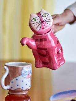 Naczynia Dla Dzieci | Bloomingville Mini Zestaw kubków z kamionki Missy - Multi, 4szt.