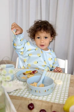Śliniaki | Lassig Zestaw śliniaków z długim rękawem 2szt. 6m+ Happy Fruits Lemon