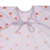 Zestaw śliniaków z długim rękawem 6m+ Happy Rascals Heart lavender