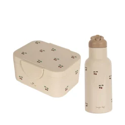 Lunchboxy|Bidony I Butelki | Konges slojd Zestaw lunchowy - cherry blush
